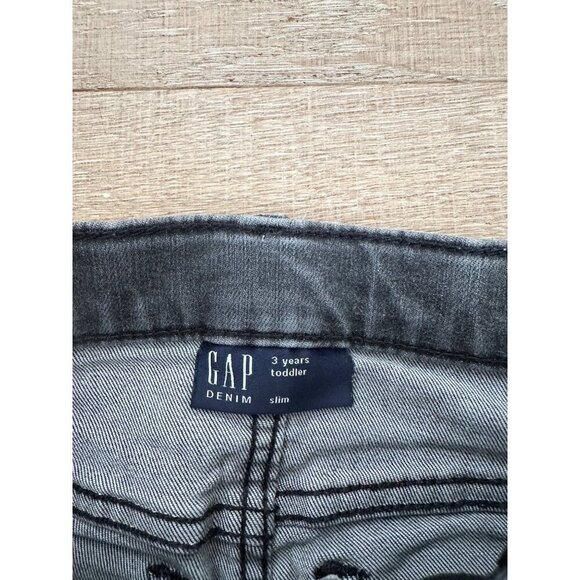Gap Denim Slim Fit Toddler Jeans 3 Years Gray - Picture 4 of 4